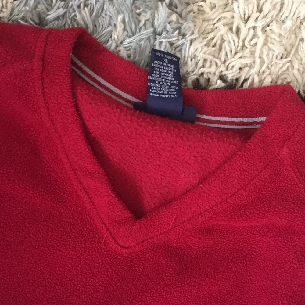 Vintage Christmas Sweater Fleece Top XL